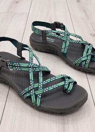 Жіночі босоніжки, сандалі skechers reggae — loopy м'ятні (26 см)
