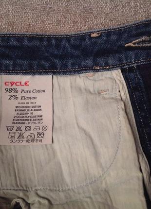 Шорти джинсові cycle, італія, японський джинс 26 розмір3 фото