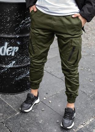 Мужские тактические штаны карго storm весенние осенние хаки | брюки карго демисезонные2 фото