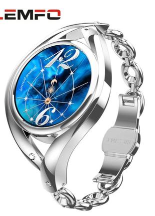 Жіночий сенсорний розумний смарт-годинник smart watch dg22 сріблястий. фітнес-браслет трекер із тонометром1 фото