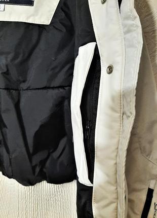 Сaсao итальянская куртка белая молочная короткая зима/деми на девушку с капюшоном + балаклава6 фото