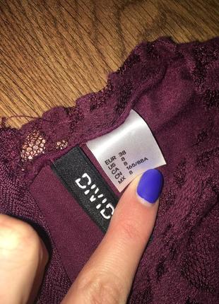 Сукня hm h&m бордо 4