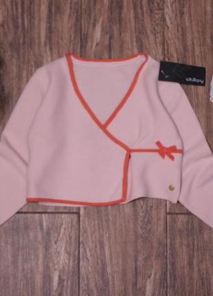 Пудровий укорочений кардиган болеро autograph
