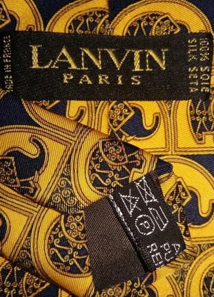 Шелковый галстук lanvin /4481/3 фото