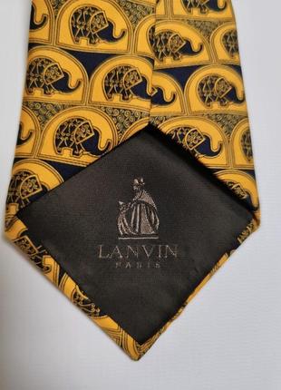 Шелковый галстук lanvin /4481/6 фото