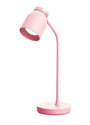 Настільна світлодіодна лампа yage yg-t119 light pink 2400 ма·год led з вбудованим акумулятором автономна