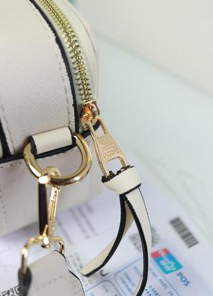 Сумка marc jacobs the snapshot white/gold!качество люкс!4 фото