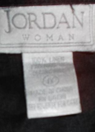 Блуза рубашка- черная, лен. р. 4xl - jordan3 фото