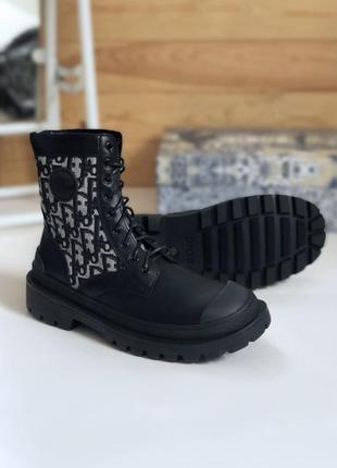 Чоботи в стилі christian dior x stussy boots