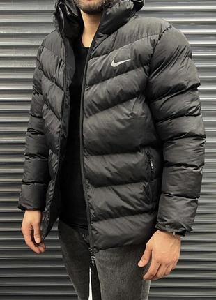 Пуховик куртка мужская nike Черный / пуховик курточка мужская найк Черный