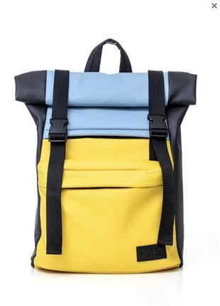 Рюкзак ролл sambag rolltop lth блакитний з жовтим