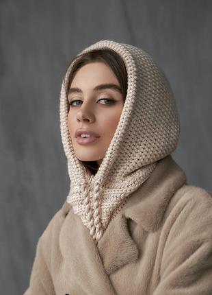 Снуд манишка хомут жіночий шарф універсал перли10 фото