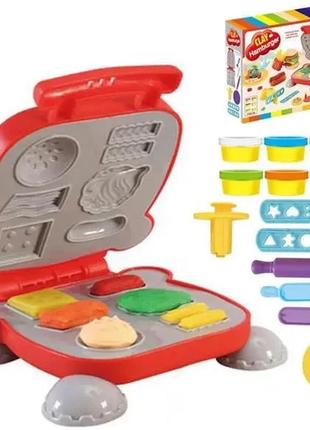 Тісто для ліпки макдоналдс 6 кольорів, набір дитячої творчості, ігровий набір для дитини гамбургер