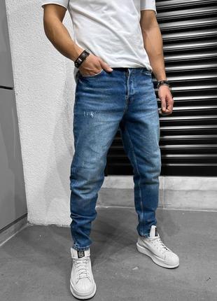 Джинсы мужские базовые синие турция / джинси чоловічі базові сині4 фото