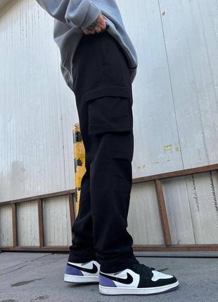 Джинсы мужские базовые карго черные турция / джинси чоловічі базові чорні3 фото