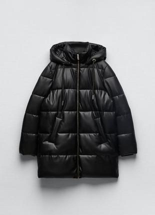 Zara куртка из экокожи6 фото