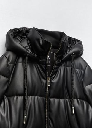 Zara куртка из экокожи8 фото