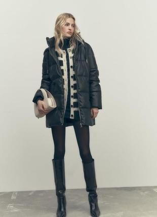 Zara куртка из экокожи2 фото