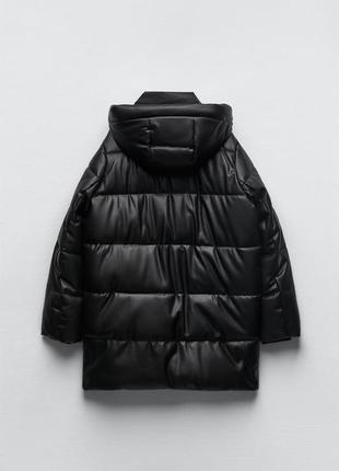 Zara куртка из экокожи7 фото