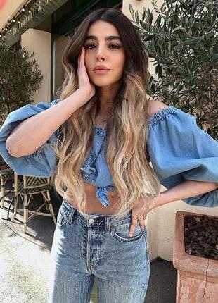 Дуже красива джинсова блуза