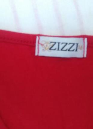 Яркая нарядная натуральная блуза футболка zizzi р.м/l/xl/xxl (англия).7 фото