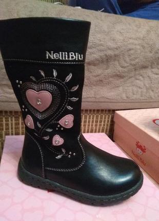 Демисезонные сапожки для девочек nelli blu