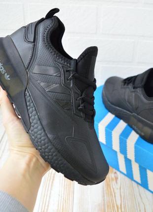 Мужские кожаные кроссовки adidas #адидас