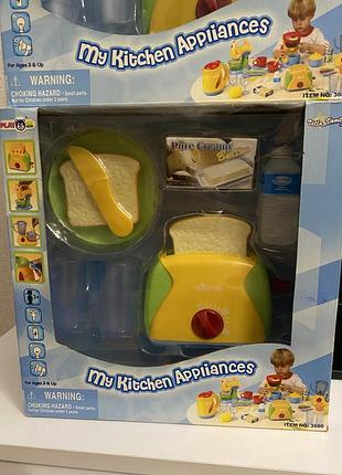 Дитячий ігровий набір тостер з аксесуарами
