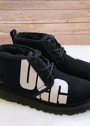 Ботинки женские  ugg neumel chopd черные