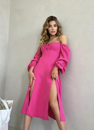 Нова сукня стефанія 🥰 неоновий рожевий3 фото