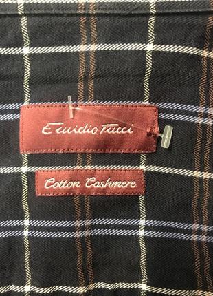 Рубашка коттон/кашемир emidio tucci4 фото
