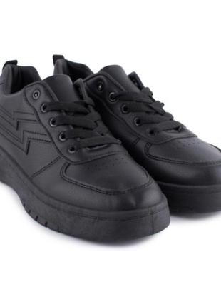 Стильные черные кроссовки кеды криперы на платформе толстой подошве модные3 фото