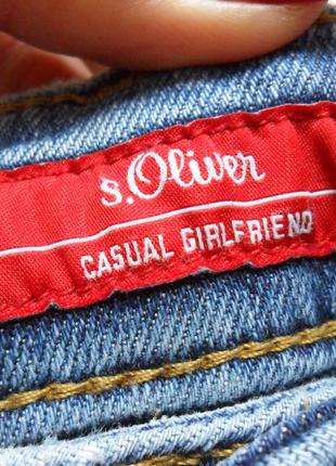 Крутые джинсы бойфренды гелфренды с высокой талией s.oliver, 10 размер2 фото