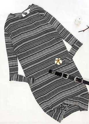 Плаття h&m вільного крою геометричний візерунок принт