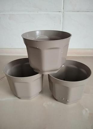 Горщик для кактусів ankona cactus-8 0,2 л бежевий за 4 шт 5