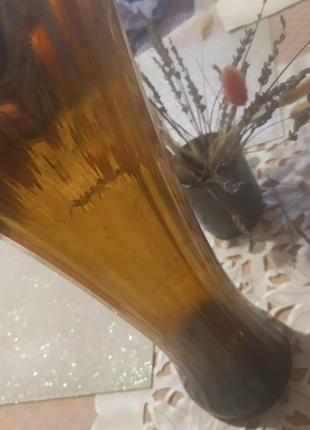 Ваза,стекло карамельное