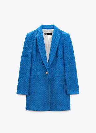 В наличии шикарное пальто, красивого синего цвета, оригинал zara