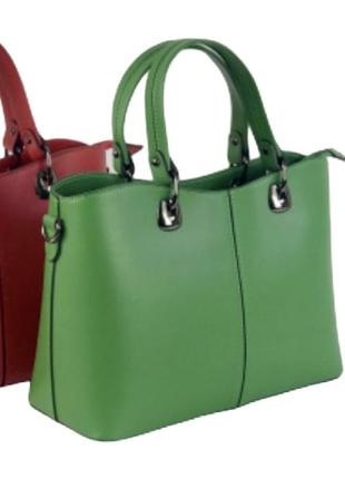 Сумка яскрава зелена італійська сумка жіноча