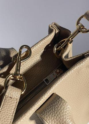 Marc jacobs medium tote bag beige leather 3
