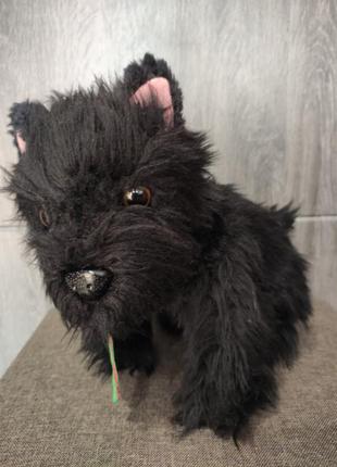 Іграшка собака чорний тер'єр, ризеншнауцер, скотч тер'єр 30 см
