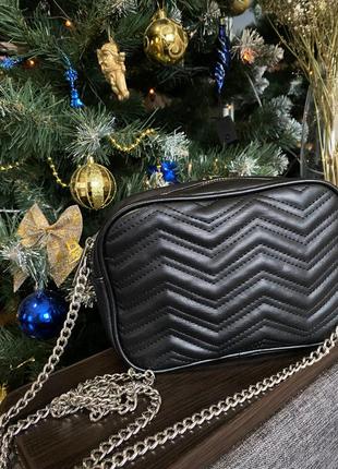 Чорна сумочка /клатч через плече 🖤