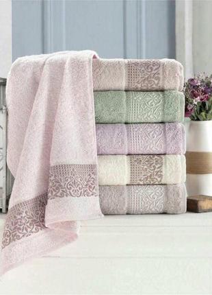 Махровое полотенце "vip bambo" 90*150 (100% бамбук), puppila, турция 5028