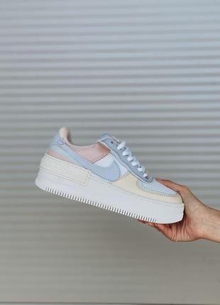 Женские кроссовки nike air force 1 shadow white blue 36-37-38-39-40