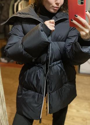Пуховик натуральный пух куртка пуффер стёганая зима h&m premium9 фото
