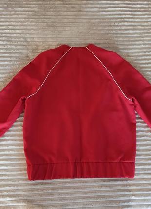 Легкая красная спортивная куртка (бомбер) stradivarius7 фото