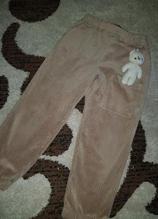 Вельветовые брюки с игрушкой2 фото