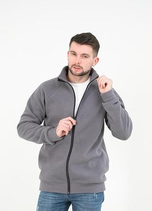 Флісова кофта чоловіча synevyr 260 сіра