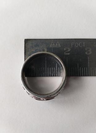 Серебряное кольцо. серебро ссср 925 проба со звездой. перстень. советское серебро.8 фото