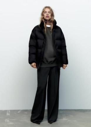 Натуральний пуховик  зара zara2 фото
