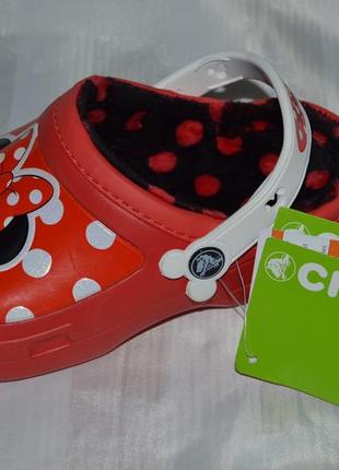 Кроксы крокси оригінал сабо crocs fun lab minnie размер j 3 34/35, крокси сабо3 фото